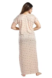 Trendy Floral Printed Nighty for Women-thumb2