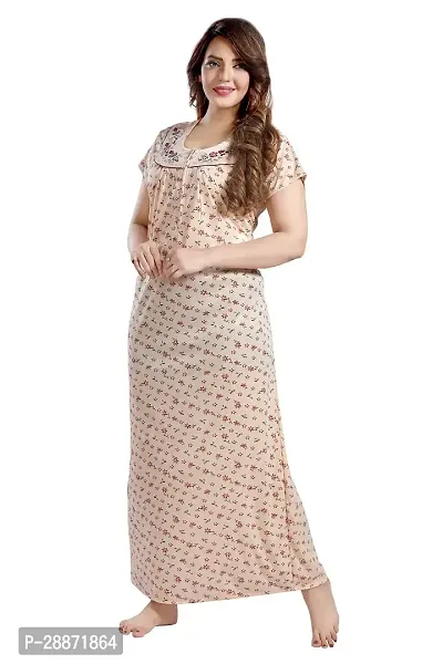 Trendy Floral Printed Nighty for Women-thumb4