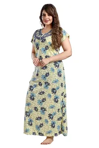 Trendy Floral Printed Nighty for Women-thumb2