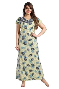 Trendy Floral Printed Nighty for Women-thumb3