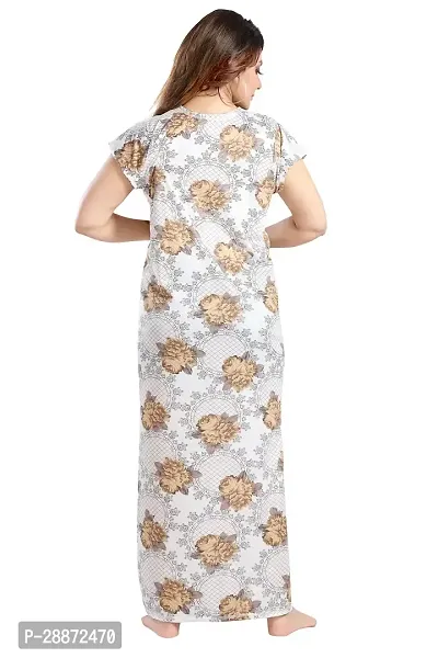 Trendy Floral Printed Nighty for Women-thumb3