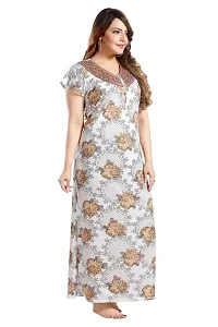 Trendy Floral Printed Nighty for Women-thumb3