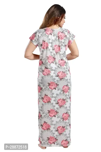 Trendy Floral Printed Nighty for Women-thumb2