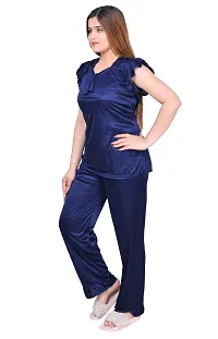 Stylish Stain Night suit For Women-thumb3