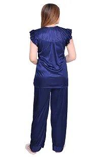 Stylish Stain Night suit For Women-thumb1