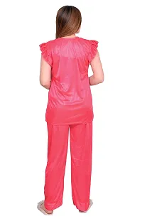 Stylish Stain Night suit For Women-thumb1