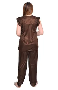 Stylish Stain Night suit For Women-thumb3