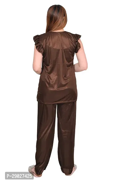 Stylish Stain Night suit For Women-thumb4