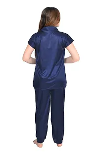 Stylish Stain Night suit For Women-thumb2