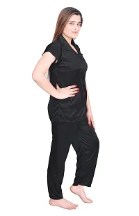 Stylish Stain Night suit For Women-thumb2