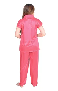 Stylish Stain Night suit For Women-thumb2