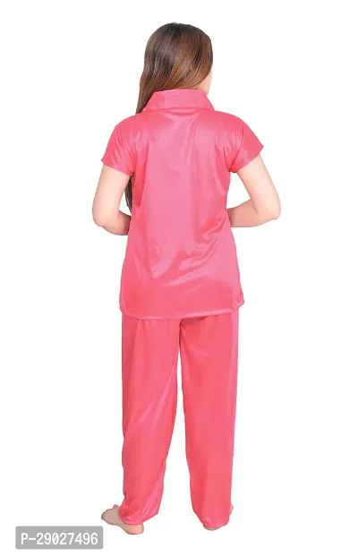 Stylish Stain Night suit For Women-thumb3