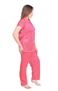 Stylish Stain Night suit For Women-thumb1