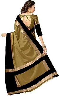 Stylish Fancy Cotton Silk Saree With Blouse Piece For Women-thumb1