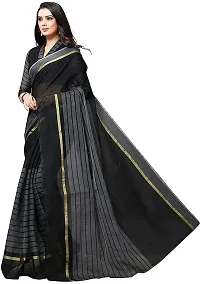 Stylish Fancy Cotton Silk Saree With Blouse Piece For Women-thumb2