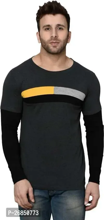 Premium Cotton Full Sleeve Tshirt for Men-thumb0