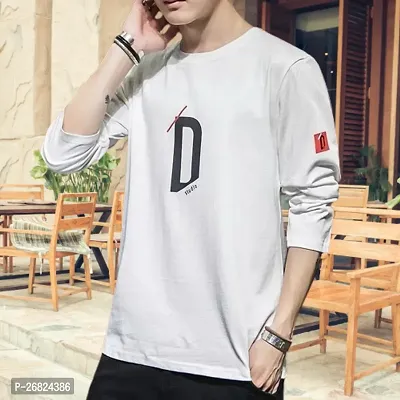 Premium Cotton Full  Sleeve Tshirt for Men-thumb0