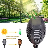 SAHAJANANAD ELECTRICALS hardoll Solar Powered Water Proof Torch Lights Flames spot Lights with 72 led for Home and Garden Decorati-thumb2