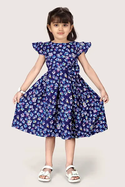 Girls Cotton Printed Dresses