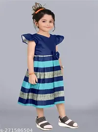 Baby Girls Midi/Knee Length Casual Dress  (Multicolor, Short Sleeve)-thumb1