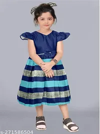 Baby Girls Midi/Knee Length Casual Dress  (Multicolor, Short Sleeve)-thumb2