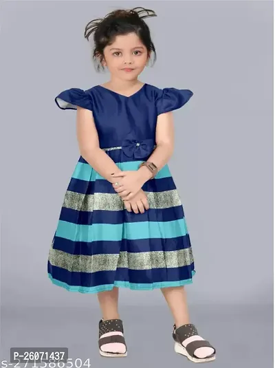 Baby Girls Midi/Knee Length Casual Dress  (Multicolor, Short Sleeve)-thumb3