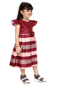 Barbie Baby Girls Midi/Knee Length Casual Dress  (Multicolor, Short Sleeve)-thumb2