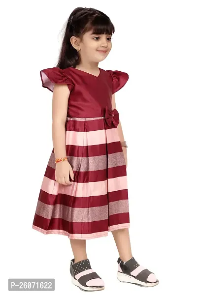 Barbie Baby Girls Midi/Knee Length Casual Dress  (Multicolor, Short Sleeve)-thumb3