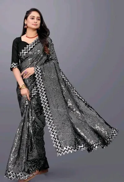 Crepe Silk Saree with Blouse Piece