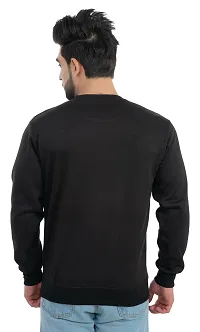 Winter Casual Wear Full Sleeve Round Neck Cotton Blend Solid Sweatshirt For Mens-thumb1