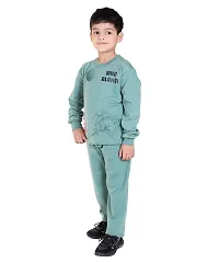 Winter Casual Wear Full Sleeve Cotton Blend Printed Tracksuit For Kids-thumb1