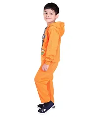 ZILVEE Winter Casual Wear Full Sleeve Cotton Blend Hooded Printed Tracksuit For Kids-thumb1