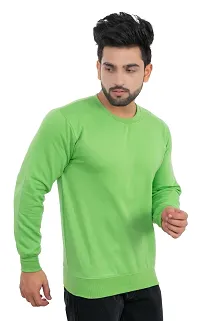 Winter Casual Wear Full Sleeve Round Neck Cotton Blend Solid Sweatshirt For Mens-thumb3