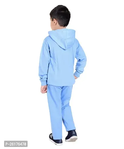 ZILVEE Winter Casual Wear Full Sleeve Cotton Blend Hooded Printed Tracksuit For Kids-thumb4
