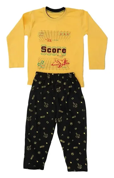 ZILVEE Semi-Winter Casual Wear Top Bottom Set for Kids