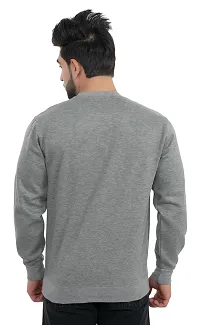 Winter Casual Wear Full Sleeve Round Neck Cotton Blend Solid Sweatshirt For Mens-thumb1
