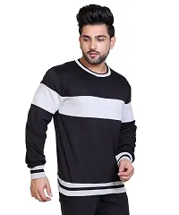 Bliss Bell Winter Casual Wear Cotton Blend Striped Round Neck Sweatshirt for Mens-thumb3