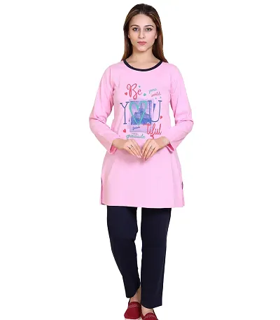 Best Selling Cotton Blend Night Suits Women's Nightwear 