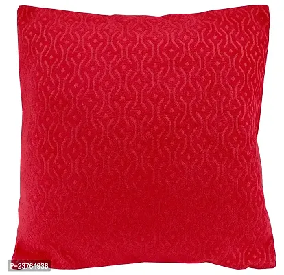 Kirti Finishing Red Jacquard Cushion Cover 12 inches (Jacq-cush-Red)