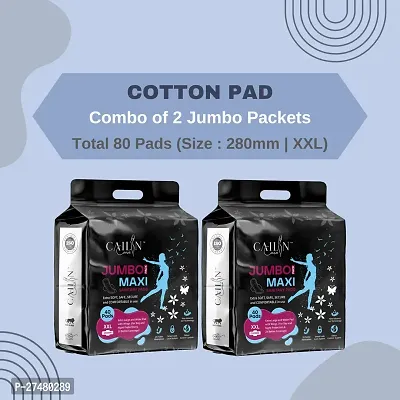 Sanitary Pads Heavy Flow Pads for Instant Dry Feel - 80 Pads XXL - 2 pack-thumb0