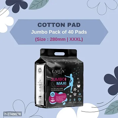 Sanitary Pads Heavy Flow Pads for Instant Dry Feel - 40 Pads XXXL