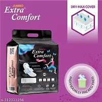 Jumbo Extra comfort Combo XXXL Cottony-Soft Top Layer  XXXL Cottony-Dry Top Layer Sanitary Pads for Women ndash; (80 Pads, 320mm each)-thumb3