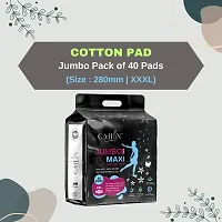 Cottony Extra Soft  Comfortable Sanitary Pads Sanitary Napkins (Size - 280mm | XXL) (1 Packet) (Total 40 Pads)-thumb3