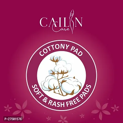 Cailin Care Cotton Heavy Flow Protection Sanitary Napkin Sanitary Pads (Size - 320mm | XXXL) (Combo of 1 Packet) (Total 40 Pads)-thumb2