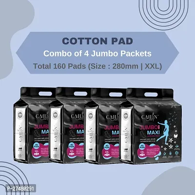 Sanitary Pads Heavy Flow Pads for Instant Dry Feel - 160 Pads XXL - 4 pack-thumb0