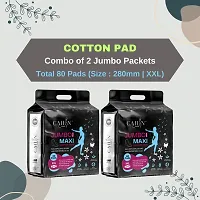 Cottony Extra Soft  Comfortable Sanitary Pads Sanitary Napkins (Size - 280mm | XXL) (Combo of 2 Packet) (Total 80 Pads)-thumb3