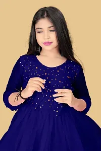 Stylish Fancy Designer Cotton Frocks Dress For Girls-thumb1