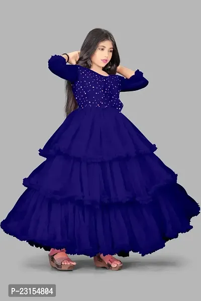 Stylish Fancy Designer Cotton Frocks Dress For Girls-thumb2