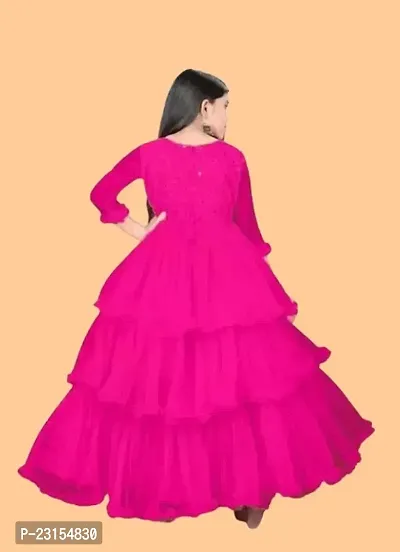 Stylish Fancy Designer Cotton Frocks Dress For Girls-thumb4