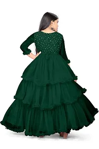 Stylish Fancy Designer Cotton Frocks Dress For Girls-thumb1